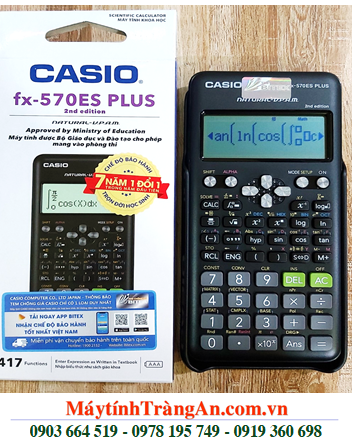 Casio FX-570ES PLUS, Máy tính được mang vào phòng thi Casio FX-570ES PLUS 2nd Edition _BH 7năm |MẪU MỚI